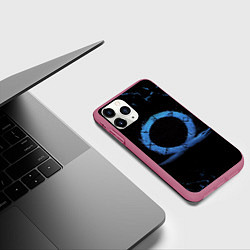 Чехол iPhone 11 Pro матовый GOD OF WAR LOGO ЭМБЛЕМА РАГНАРЁК, цвет: 3D-малиновый — фото 2