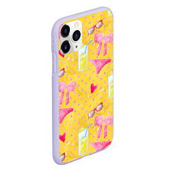 Чехол iPhone 11 Pro матовый Женские летние штучки, цвет: 3D-светло-сиреневый — фото 2