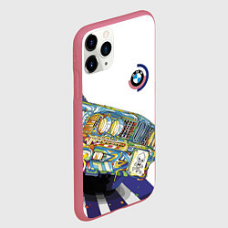 Чехол iPhone 11 Pro матовый Бэха в стиле поп-арт, цвет: 3D-малиновый — фото 2