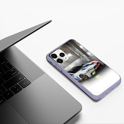 Чехол iPhone 11 Pro матовый BMW Motorsport Mission 8, цвет: 3D-светло-сиреневый — фото 2