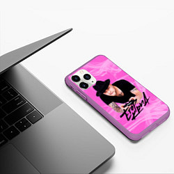 Чехол iPhone 11 Pro матовый Egor KreedЕгор Крид, цвет: 3D-фиолетовый — фото 2