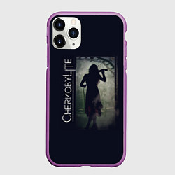 Чехол iPhone 11 Pro матовый Чернобыльская скрипачка, цвет: 3D-фиолетовый