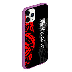 Чехол iPhone 11 Pro матовый Токийские Мстители: Красный дракон, цвет: 3D-фиолетовый — фото 2
