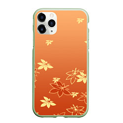 Чехол iPhone 11 Pro матовый КАДЗУХА KAZUHA КРАСНЫЙ КЛЕН, цвет: 3D-салатовый