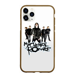 Чехол iPhone 11 Pro матовый Участники группы My Chemical Romance, цвет: 3D-коричневый
