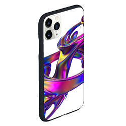 Чехол iPhone 11 Pro матовый Голографический ураган, цвет: 3D-черный — фото 2