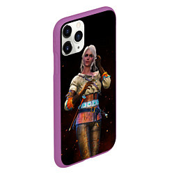 Чехол iPhone 11 Pro матовый Сiri, цвет: 3D-фиолетовый — фото 2