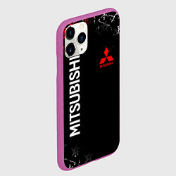 Чехол iPhone 11 Pro матовый MITSUBISHI SAMURAI JAPAN STYLE ИЕРОГЛИФЫ, цвет: 3D-фиолетовый — фото 2