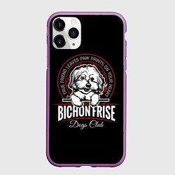 Чехол iPhone 11 Pro матовый Бишон Фризе Bichon Frize