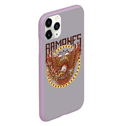 Чехол iPhone 11 Pro матовый Ramones Eagle, цвет: 3D-сиреневый — фото 2