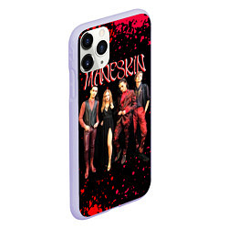 Чехол iPhone 11 Pro матовый Maneskin Лунный свет, рок - группа, цвет: 3D-светло-сиреневый — фото 2