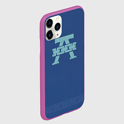 Чехол iPhone 11 Pro матовый Альфа Легион цвет легиона до Ереси, цвет: 3D-фиолетовый — фото 2