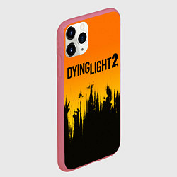 Чехол iPhone 11 Pro матовый DYING LIGHT 2 ХОРОШЕЙ НОЧИ И УДАЧИ, цвет: 3D-малиновый — фото 2