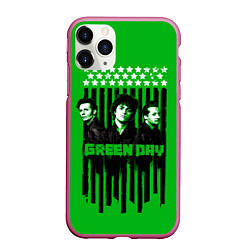 Чехол iPhone 11 Pro матовый Green day is here, цвет: 3D-малиновый