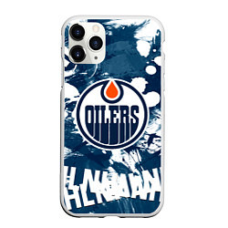 Чехол iPhone 11 Pro матовый Эдмонтон Ойлерз Edmonton Oilers, цвет: 3D-белый