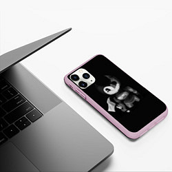 Чехол iPhone 11 Pro матовый BENDY - БЕНДИ РОБОТ, цвет: 3D-розовый — фото 2