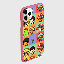Чехол iPhone 11 Pro матовый TOCA BOCA WORLD HERO, цвет: 3D-малиновый — фото 2