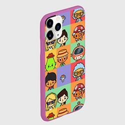 Чехол iPhone 11 Pro матовый TOCA BOCA WORLD HERO, цвет: 3D-фиолетовый — фото 2