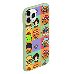 Чехол iPhone 11 Pro матовый TOCA BOCA WORLD HERO, цвет: 3D-салатовый — фото 2