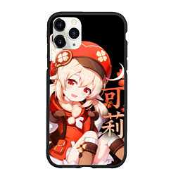 Чехол iPhone 11 Pro матовый Genshin Impact: Klee, цвет: 3D-черный