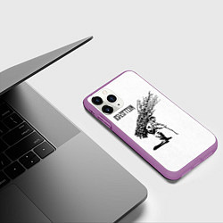 Чехол iPhone 11 Pro матовый Led Zeppelin IV, цвет: 3D-фиолетовый — фото 2