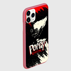 Чехол iPhone 11 Pro матовый Poppy Playtime: Red & Black, цвет: 3D-малиновый — фото 2