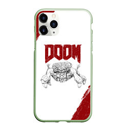 Чехол iPhone 11 Pro матовый Владычица пауков Doom, цвет: 3D-салатовый