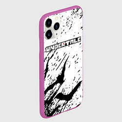 Чехол iPhone 11 Pro матовый UNDERTALE Летучие мыши, цвет: 3D-фиолетовый — фото 2