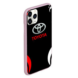 Чехол iPhone 11 Pro матовый Автомобиль Toyota, цвет: 3D-розовый — фото 2