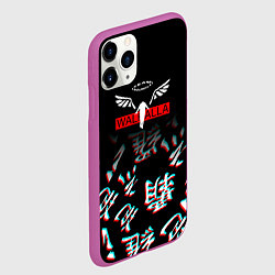 Чехол iPhone 11 Pro матовый Tokyo Revengers Valhalla Glitch, цвет: 3D-фиолетовый — фото 2