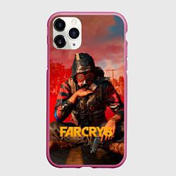 Чехол iPhone 11 Pro матовый Far Cry 6 - Повстанец, цвет: 3D-малиновый