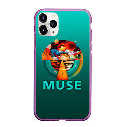 Чехол iPhone 11 Pro матовый The Resistance - Muse, цвет: 3D-фиолетовый