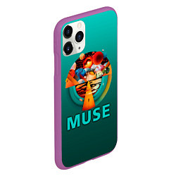 Чехол iPhone 11 Pro матовый The Resistance - Muse, цвет: 3D-фиолетовый — фото 2