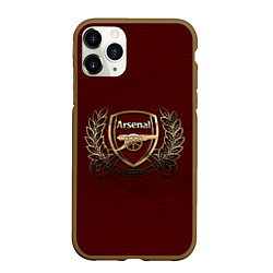 Чехол iPhone 11 Pro матовый Arsenal London, цвет: 3D-коричневый