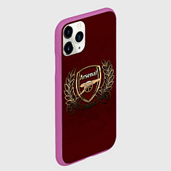 Чехол iPhone 11 Pro матовый Arsenal London, цвет: 3D-фиолетовый — фото 2