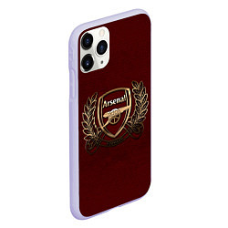 Чехол iPhone 11 Pro матовый Arsenal London, цвет: 3D-светло-сиреневый — фото 2