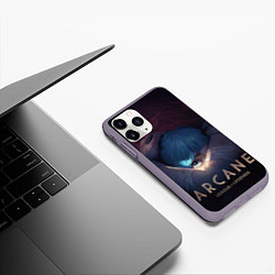 Чехол iPhone 11 Pro матовый Arcane: League of Legends, цвет: 3D-серый — фото 2