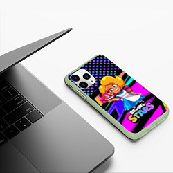 Чехол iPhone 11 Pro матовый Милая Лола BrawlStars, цвет: 3D-салатовый — фото 2