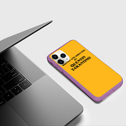 Чехол iPhone 11 Pro матовый Срежиссировано Квентином Тарантино, цвет: 3D-фиолетовый — фото 2