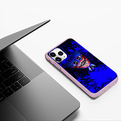 Чехол iPhone 11 Pro матовый Huggy Wuggy: Blue Rage, цвет: 3D-розовый — фото 2