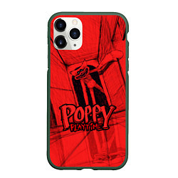 Чехол iPhone 11 Pro матовый Poppy Playtime: Red Room, цвет: 3D-темно-зеленый