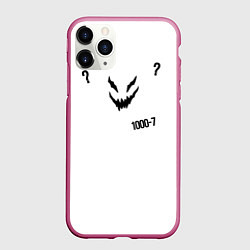 Чехол iPhone 11 Pro матовый Zxc 1000-7, цвет: 3D-малиновый