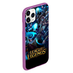 Чехол iPhone 11 Pro матовый LEAGUE OF LEGENDS ЛИГА ЛЕГЕНД ГЕРОИ, цвет: 3D-фиолетовый — фото 2