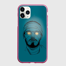 Чехол iPhone 11 Pro матовый Многозаал Арт, цвет: 3D-малиновый