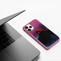 Чехол iPhone 11 Pro матовый Mnogoznaal art, цвет: 3D-малиновый — фото 2