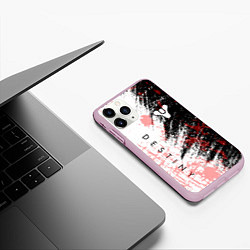 Чехол iPhone 11 Pro матовый Destiny Кровавые пятна, цвет: 3D-розовый — фото 2