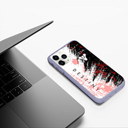 Чехол iPhone 11 Pro матовый Destiny Кровавые пятна, цвет: 3D-светло-сиреневый — фото 2