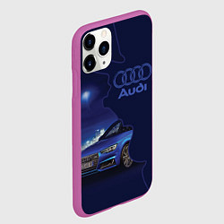 Чехол iPhone 11 Pro матовый AUDI лого, цвет: 3D-фиолетовый — фото 2