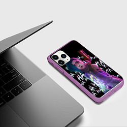 Чехол iPhone 11 Pro матовый Jinx Arcane, цвет: 3D-фиолетовый — фото 2