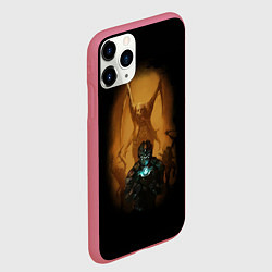 Чехол iPhone 11 Pro матовый Necromorph, цвет: 3D-малиновый — фото 2